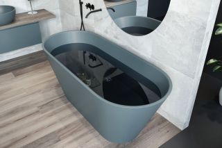 Ванна отдельностоящая Holbi Selena 161x68см бетон 2.01.006.44.4